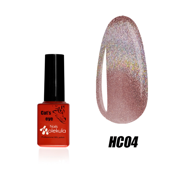 Nails Molekula holographic cat eye gelelakk HC04