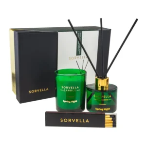 Sorvella candel and reed diffuser set "Spring night"