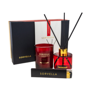 Sorvella candel and reed diffuser set "Red Baccarat"